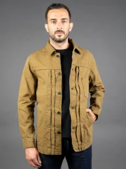 ONI Denim 03128-HOX Sulfur Heavy Oxford Coverall Brown Khaki