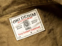 ONI Denim 03128-HOX Sulfur Heavy Oxford Coverall Brown Khaki