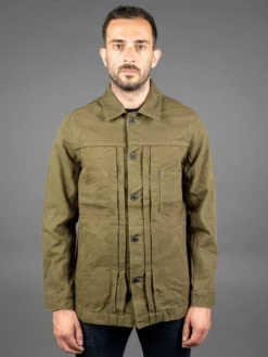 ONI Denim 03128-HOX Sulfur Heavy Oxford Coverall Olive