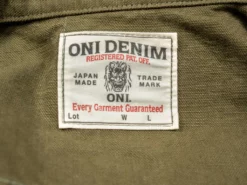 ONI Denim 03128-HOX Sulfur Heavy Oxford Coverall Olive