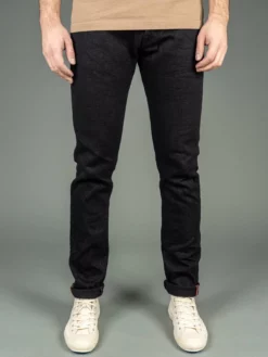 ONI Denim 544ZR-IDBK "Secret Denim Indigo X Black" 20oz Stylish Tapered Jeans