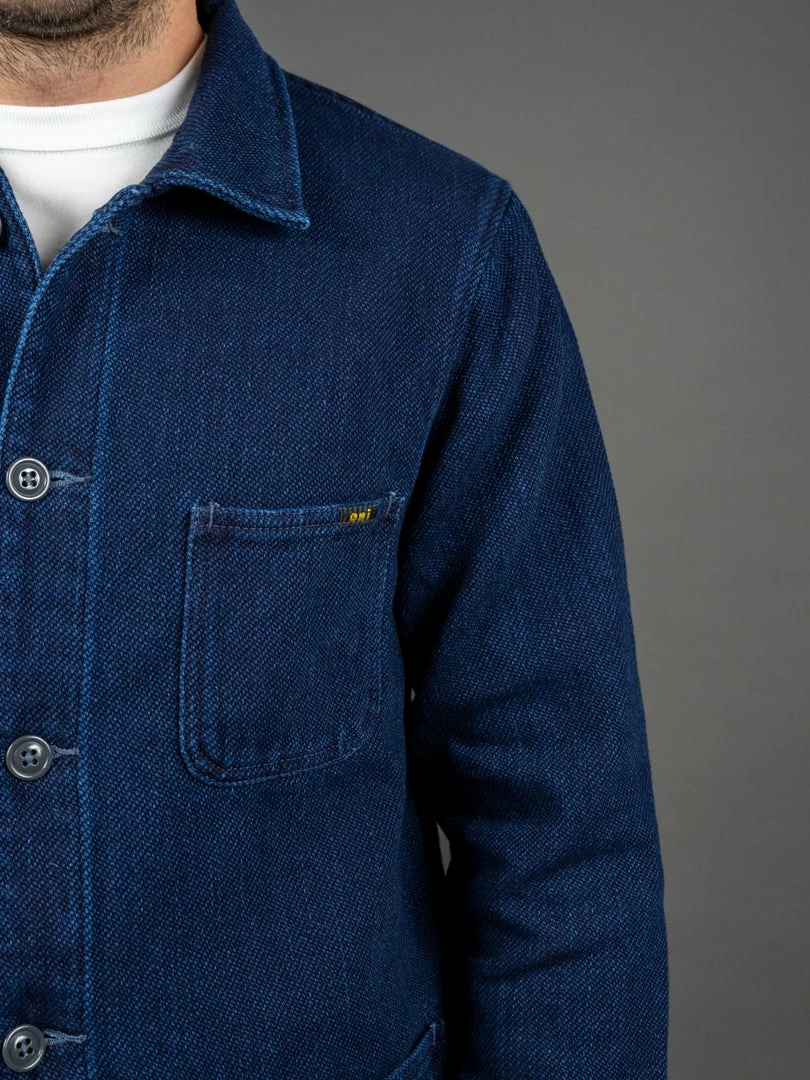 ONI Denim 03501-WIDD Indigo Dobby Twill Coverall Jacket Biowash 9 ONI Denim 03501-WIDD Indigo Dobby Twill Coverall Jacket Biowash