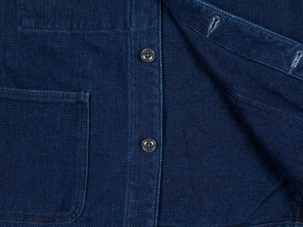 ONI Denim 03501-WIDD Indigo Dobby Twill Coverall Jacket Biowash 21 ONI Denim 03501-WIDD Indigo Dobby Twill Coverall Jacket Biowash