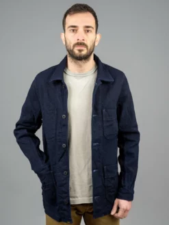 NEW ARRIVALS ONI Denim 03100-ID Sashiko Dobby Coverall Jacket Indigo