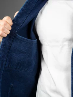 ONI Denim 03501-WIDD Indigo Dobby Twill Coverall Jacket Biowash 36 ONI Denim 03501-WIDD Indigo Dobby Twill Coverall Jacket Biowash