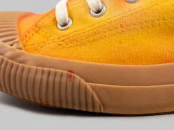 NEW ARRIVALS Pras Shellcap Low "Mura" Uneven Hand Dyed Sneakers Orange/Gum 28 NEW ARRIVALS Pras Shellcap Low