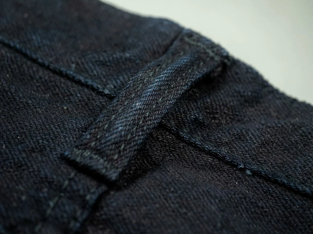 Pure Blue Japan XX-18oz-019 "Indigo X Black" 18oz Relaxed Tapered Jeans 23 Pure Blue Japan XX-18oz-019 "Indigo X Black" 18oz Relaxed Tapered Jeans