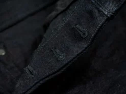 Pure Blue Japan XX-18oz-019 "Indigo X Black" 18oz Relaxed Tapered Jeans 64 Pure Blue Japan XX-18oz-019