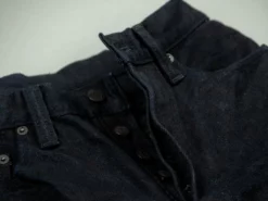 Pure Blue Japan XX-18oz-019 "Indigo X Black" 18oz Relaxed Tapered Jeans 59 Pure Blue Japan XX-18oz-019