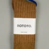 ROTOTO Cotton Wool Ribbed Crew Socks O.D. 2 ROTOTO Cotton Wool Ribbed Crew Socks O.D.