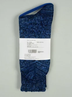 ROTOTO Denim Tone Crew Socks Dark 11 ROTOTO Denim Tone Crew Socks Dark