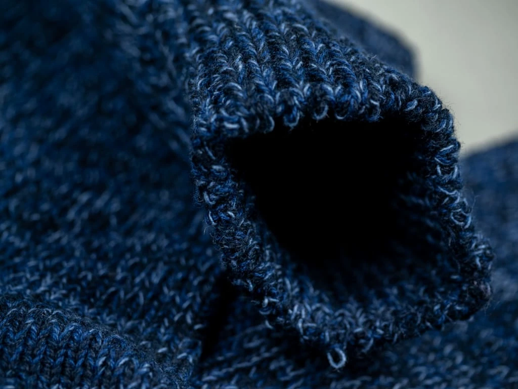 ROTOTO Denim Tone Crew Socks Dark 10 ROTOTO Denim Tone Crew Socks Dark