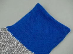 ROTOTO Double Face Crew Socks "Silk & Cotton" Blue/Grey 15 ROTOTO Double Face Crew Socks