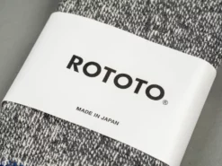 ROTOTO Double Face Crew Socks "Silk & Cotton" Blue/Grey 13 ROTOTO Double Face Crew Socks