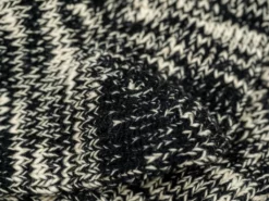 ROTOTO Low Gauge Slub Crew Socks Black