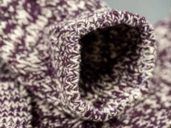 ROTOTO Low Gauge Slub Crew Socks Burgundy 17 ROTOTO Low Gauge Slub Crew Socks Burgundy