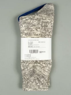 ROTOTO Low Gauge Slub Crew Socks Grey 11 ROTOTO Low Gauge Slub Crew Socks Grey