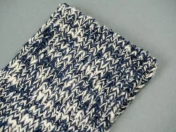 ROTOTO Low Gauge Slub Crew Socks Navy 15 ROTOTO Low Gauge Slub Crew Socks Navy