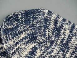ROTOTO Low Gauge Slub Crew Socks Navy 14 ROTOTO Low Gauge Slub Crew Socks Navy