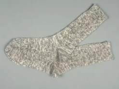 ROTOTO Low Gauge Slub Crew Socks Grey 12 ROTOTO Low Gauge Slub Crew Socks Grey