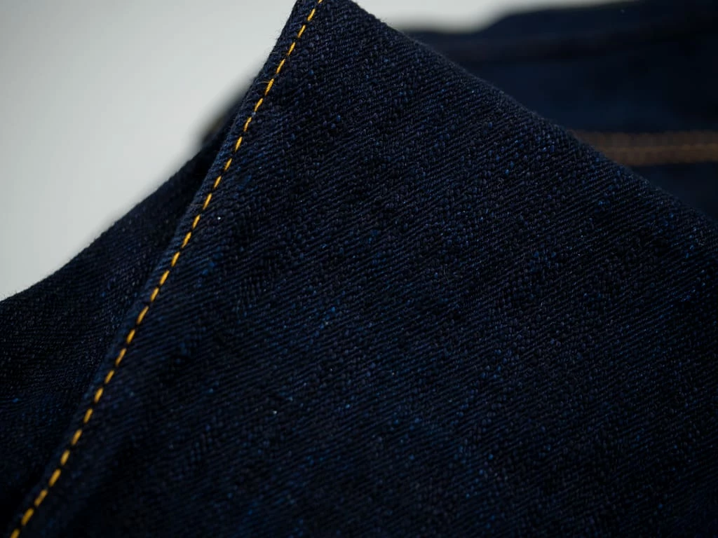 Samurai Jeans S520XX18oz-SB "Arakage" Indigo X Black 18oz Regular Tapered Jeans 37 Samurai Jeans S520XX18oz-SB "Arakage" Indigo X Black 18oz Regular Tapered Jeans