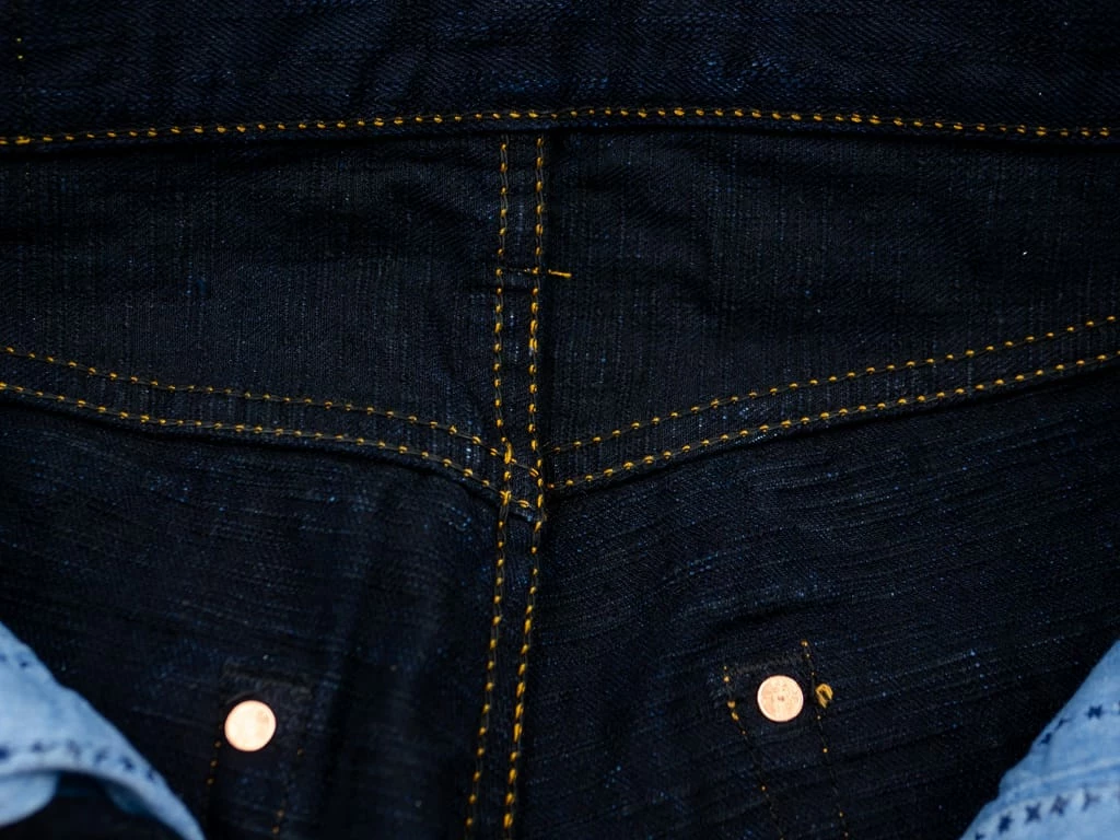 Samurai Jeans S520XX18oz-SB "Arakage" Indigo X Black 18oz Regular Tapered Jeans 22 Samurai Jeans S520XX18oz-SB "Arakage" Indigo X Black 18oz Regular Tapered Jeans