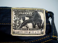 Samurai Jeans S520XX18oz-SB "Arakage" Indigo X Black 18oz Regular Tapered Jeans 53 Samurai Jeans S520XX18oz-SB