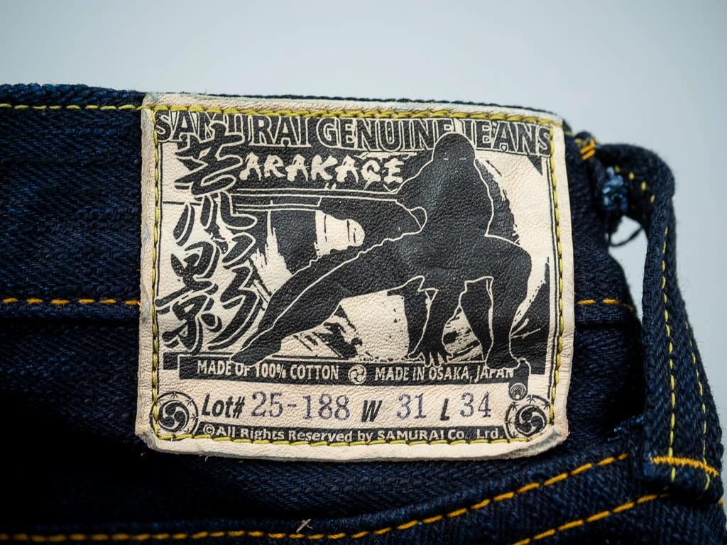 Samurai Jeans S520XX18oz-SB "Arakage" Indigo X Black 18oz Regular Tapered Jeans 17 Samurai Jeans S520XX18oz-SB "Arakage" Indigo X Black 18oz Regular Tapered Jeans