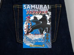 Samurai Jeans S520XX18oz-SB "Arakage" Indigo X Black 18oz Regular Tapered Jeans 54 Samurai Jeans S520XX18oz-SB