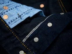 Samurai Jeans S520XX18oz-SB "Arakage" Indigo X Black 18oz Regular Tapered Jeans 69 Samurai Jeans S520XX18oz-SB