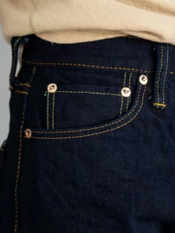 Samurai Jeans S520XX18oz-SB "Arakage" Indigo X Black 18oz Regular Tapered Jeans 45 Samurai Jeans S520XX18oz-SB