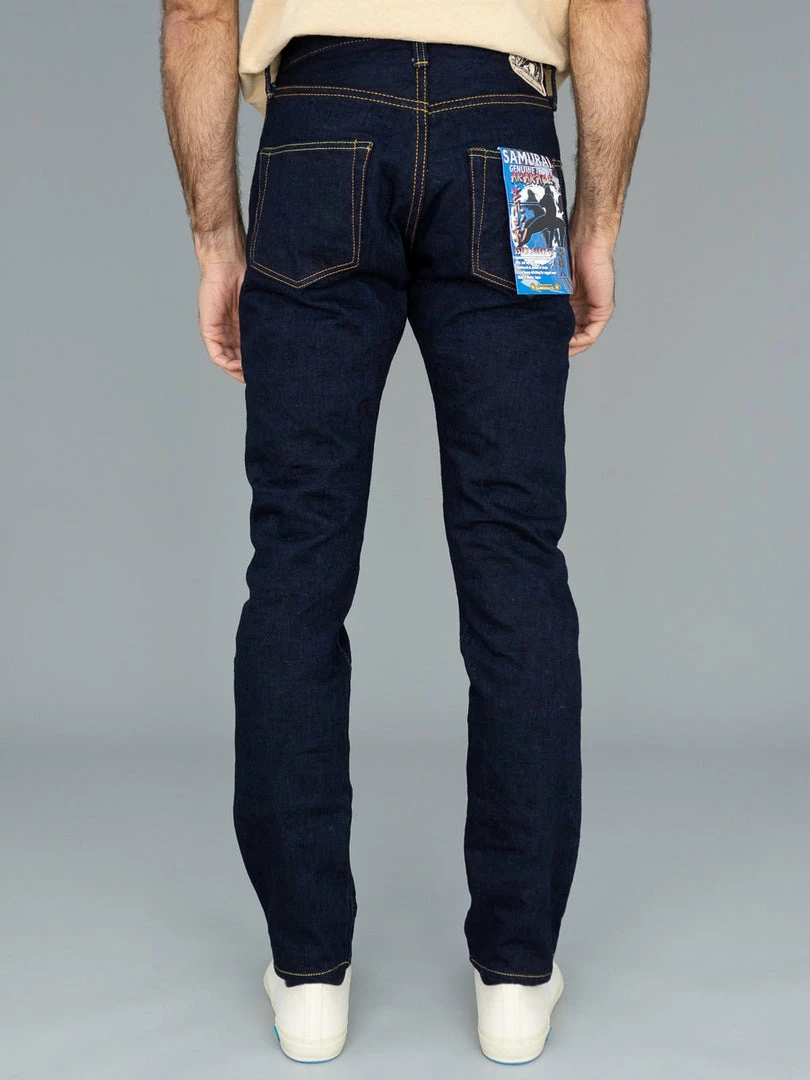 Samurai Jeans S520XX18oz-SB "Arakage" Indigo X Black 18oz Regular Tapered Jeans 7 Samurai Jeans S520XX18oz-SB "Arakage" Indigo X Black 18oz Regular Tapered Jeans