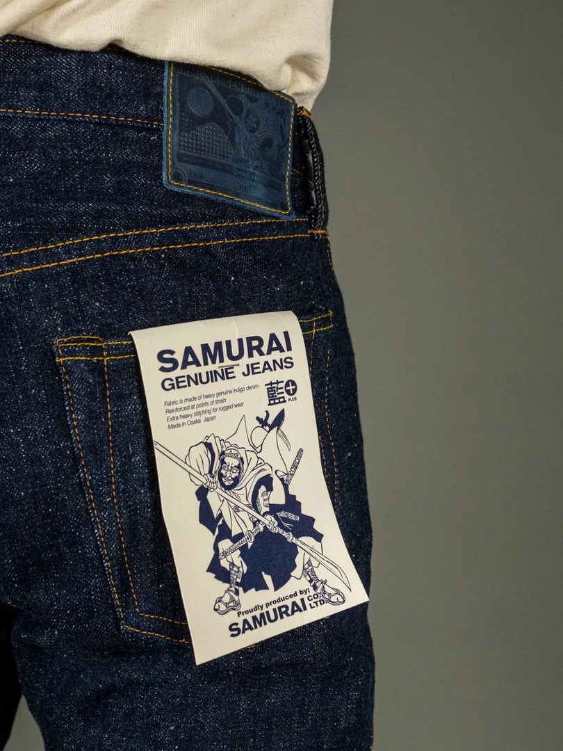 Samurai Jeans S211AX "Ai-Benkei" 18oz Natural Indigo Relax Tapered Jeans 10 Samurai Jeans S211AX "Ai-Benkei" 18oz Natural Indigo Relax Tapered Jeans