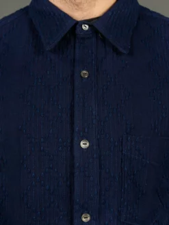 Samurai Jeans SJBD21-SK BD Hidden Sashiko Indigo Pure Shirt