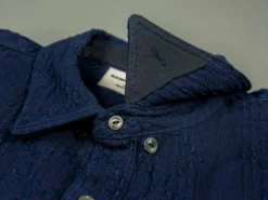 Samurai Jeans SJBD21-SK BD Hidden Sashiko Indigo Pure Shirt