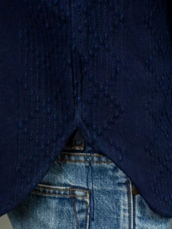 Samurai Jeans SJBD21-SK BD Hidden Sashiko Indigo Pure Shirt