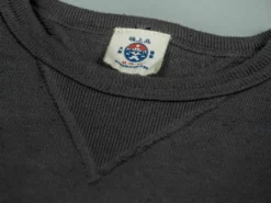 Samurai Jeans SWS-SC01 Japanese Cotton Sweatshirt Kuromane