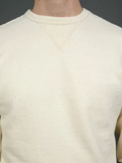 Samurai Jeans SWS-SC01 Japanese Cotton Sweatshirt Natural