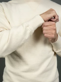 Samurai Jeans SWS-SC01 Japanese Cotton Sweatshirt Natural