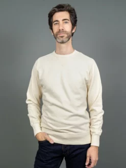 Samurai Jeans SWS-SC01 Japanese Cotton Sweatshirt Natural
