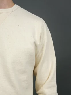 Samurai Jeans SWS-SC01 Japanese Cotton Sweatshirt Natural