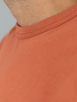 Samurai Jeans SJST22-RIM Loopwheel Ripened Cotton Solid Tee Orange Red NEW ARRIVALS 19 Samurai Jeans SJST22-RIM Loopwheel Ripened Cotton Solid Tee Orange Red NEW ARRIVALS