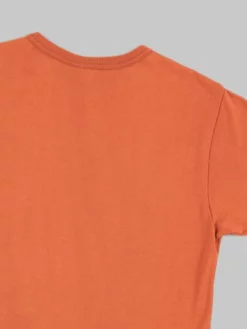 Samurai Jeans SJST22-RIM Loopwheel Ripened Cotton Solid Tee Orange Red NEW ARRIVALS 24 Samurai Jeans SJST22-RIM Loopwheel Ripened Cotton Solid Tee Orange Red NEW ARRIVALS