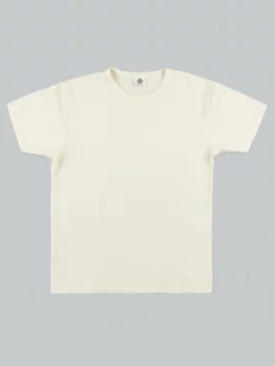 NEW ARRIVALS Samurai Jeans SJST22-RIM Loopwheel Ripened Cotton Solid Tee Ivory 20 NEW ARRIVALS Samurai Jeans SJST22-RIM Loopwheel Ripened Cotton Solid Tee Ivory