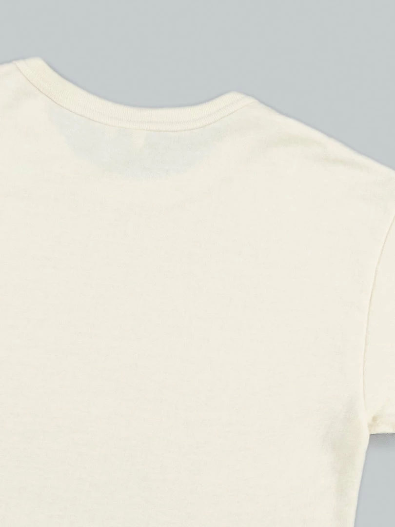 NEW ARRIVALS Samurai Jeans SJST22-RIM Loopwheel Ripened Cotton Solid Tee Ivory 12 NEW ARRIVALS Samurai Jeans SJST22-RIM Loopwheel Ripened Cotton Solid Tee Ivory