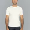 NEW ARRIVALS Samurai Jeans SJST22-RIM Loopwheel Ripened Cotton Solid Tee Ivory 2 NEW ARRIVALS Samurai Jeans SJST22-RIM Loopwheel Ripened Cotton Solid Tee Ivory