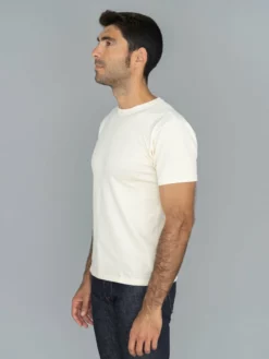 NEW ARRIVALS Samurai Jeans SJST22-RIM Loopwheel Ripened Cotton Solid Tee Ivory 17 NEW ARRIVALS Samurai Jeans SJST22-RIM Loopwheel Ripened Cotton Solid Tee Ivory