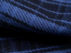 Samurai Jeans SIN21-01-OVS Rope Dyed Indigo Heavy Flannel Shirt Purple