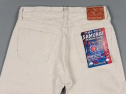 Samurai Jeans S710SC-KI Japanese Cotton Ecru 18oz Slim Straight Jeans