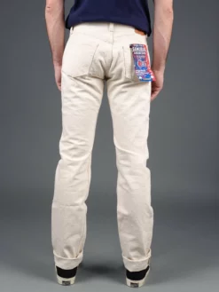 Samurai Jeans S710SC-KI Japanese Cotton Ecru 18oz Slim Straight Jeans